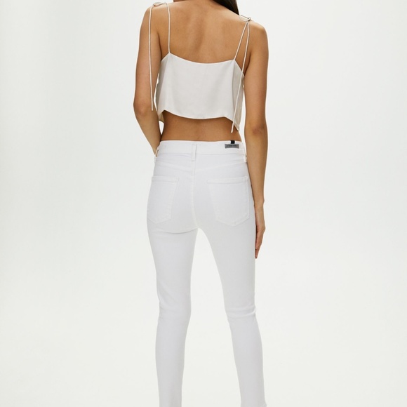 Size 24 NWT Citizens of Humanity Rocket Jeans | White | High Rise Skinny - Picture 7 of 9
